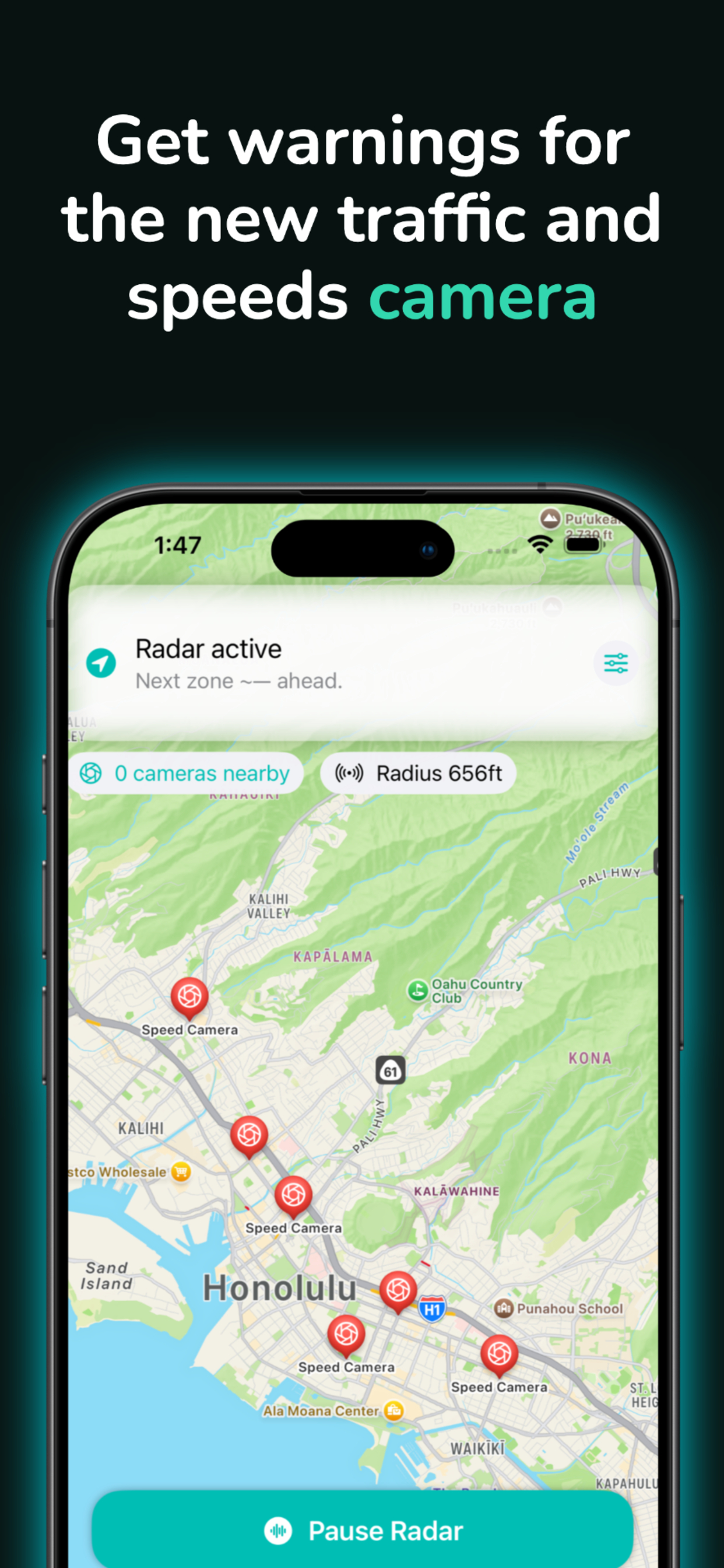 808 Speed Camera Map View Screenshot
