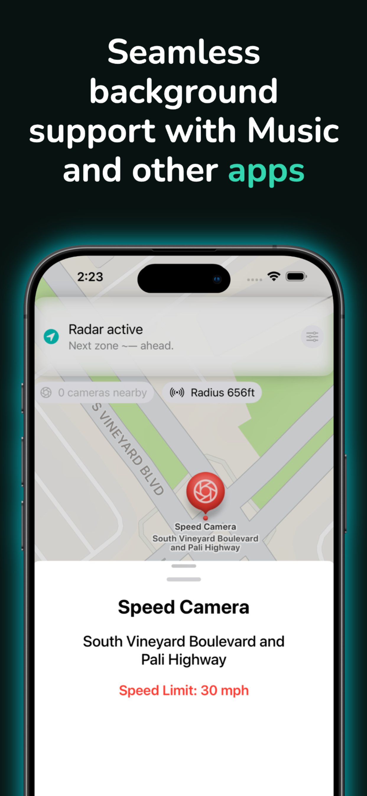 808 Speed Camera Alert Detail Screenshot